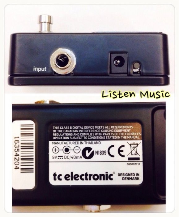 立昇樂器TC Electronic Polytune 2 NOIR MINI 黑色地板式調音器
