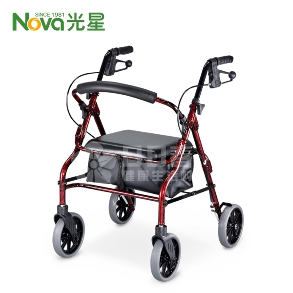 光星NOVA 鋁製四輪助行車 V4206 散步車 購物車