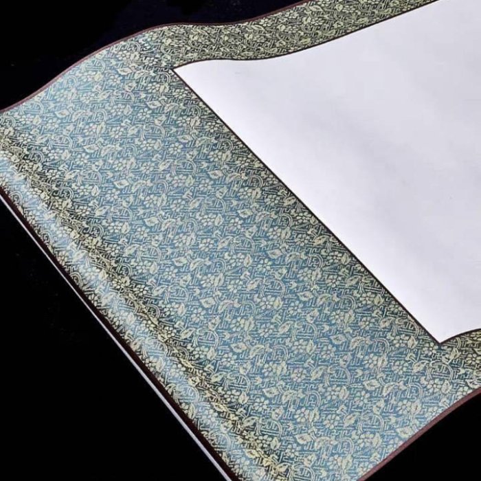 Art in THE【傑儒書畫】空白掛軸宣紙雙色全綾布掛軸國畫書法書畫卷軸