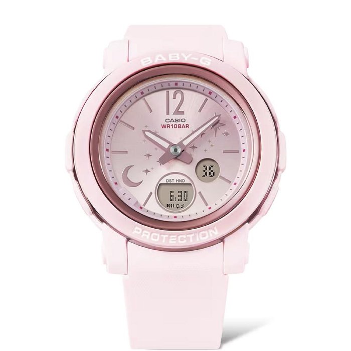 CASIO 卡西歐 BABY-G 夜空閃耀群星 -粉(BGA-290DS-4A)