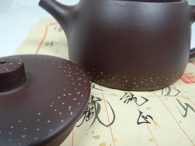 民興茶莊】宜興紫砂壺正品高瓢壺國工藝師沈華軍.全手工製.原礦紫茄泥