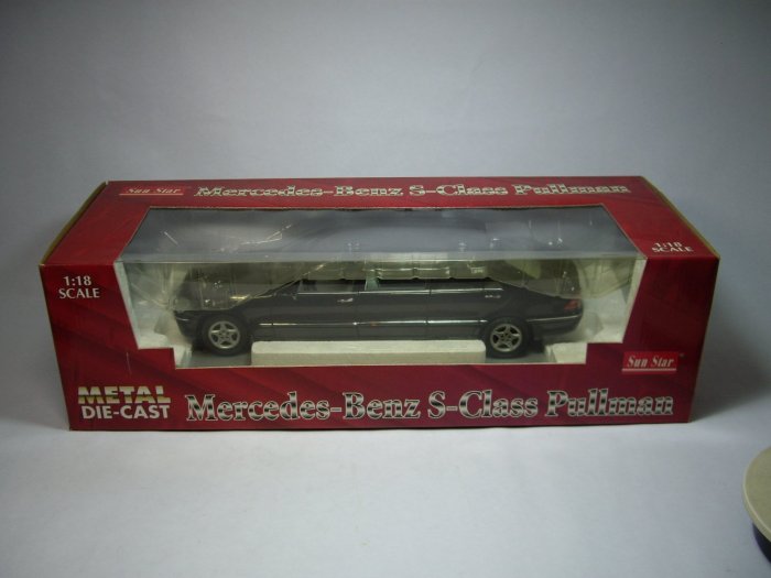 Sun Star廠牌 1:18 Mercedes-Benz S-Class Pullman 賓士  黑色