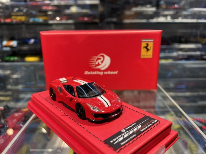 吉華@ 1/64 Rotating Wheel Ferrai 488 PISTA Volcanic red | Yahoo拍賣