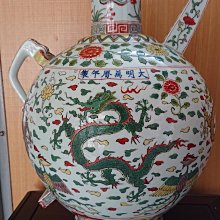 大明萬曆款龍鳳紋五彩瓶| Yahoo拍賣