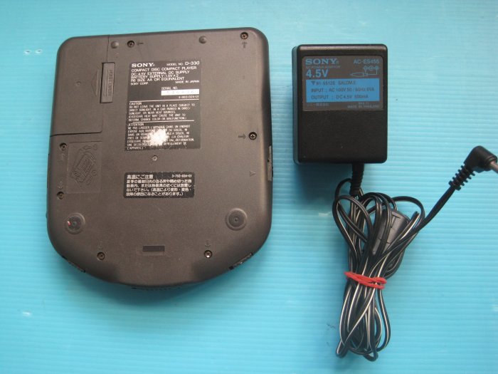 日製SONY D-330 Discman ESP附電源稀有機種.金屬上壳. 功能正常