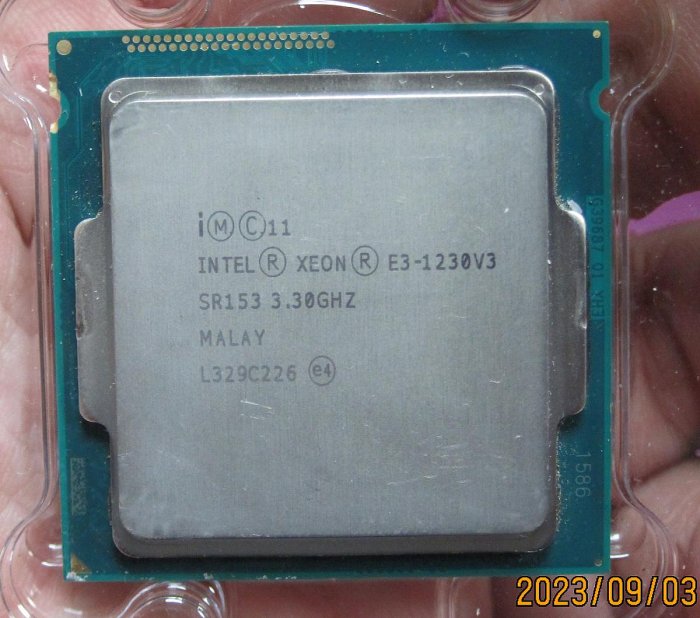 1150腳位】 Intel® Xeon® 處理器E3-1230 v3 8M 快取記憶體，3.30 GHz