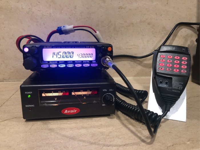 牛小妹無線電】 ALINCO DR-735 雙頻無線電車機彩色液晶可分離式面板