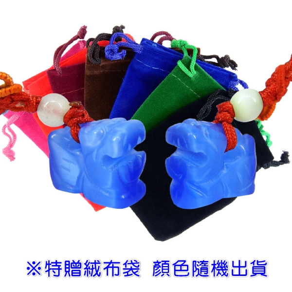 【吉祥開運坊】貔貅系列【開運招財 貓眼石貔貅*1對 小型 手機吊飾 】開光 擇日