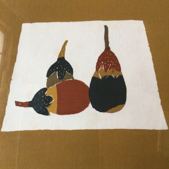 No.136人間國寶芹澤銈介型染【茄子】求龍堂刷寫| Yahoo拍賣