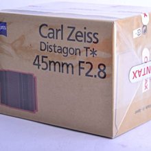 品光攝影】全新Contax Carl Zeiss T* Distagon 45mm F2.8 45/2.8 645用
