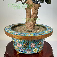 中国美術 古玩 七宝焼 景泰藍 玉石盆栽 玉石盆景 盆栽置物 中国美術