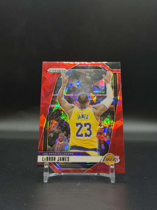 詹皇 LeBron James Prizm 紅碎冰亮經典灑粉（2