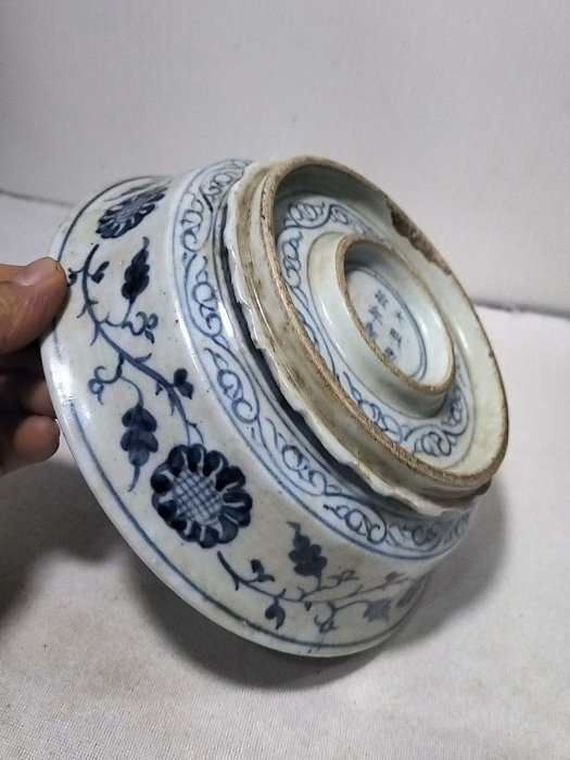明代青花龍紋盤嚴選推薦，工藝精湛纏枝花卉，包漂自然