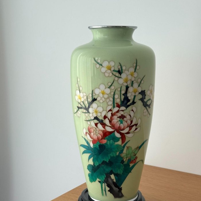 七寶花瓶 七寶花瓶日本七寶國寶級工藝| Yahoo拍賣