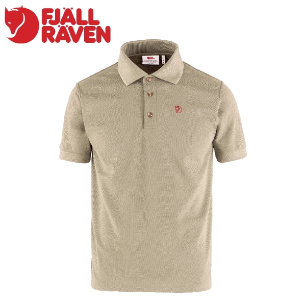 【Fjallraven 小狐狸 男 Crowley Polo衫《化石》】F81783/機能衣/排汗衫/運動衫