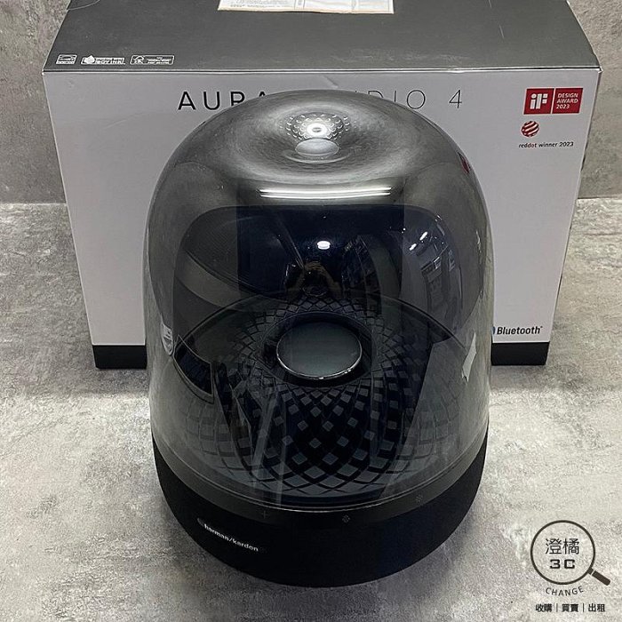 『澄橘』Harman Kardon Aura Studio 4 藍芽喇叭《二手3C 歡迎折抵》A80113