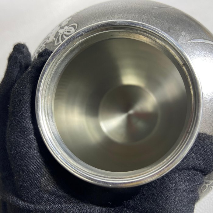 古玩輕鬆拍】老日本昭和年紀念時代煎茶道具名工匠乾茂號造落款四君子紋