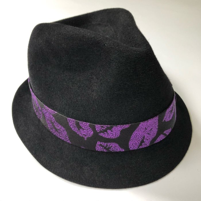 【希少】WACKO MARIA × 東京HAT ROCKERS 日本製真品Wacko Maria 紫kiss hats 兔毛紳士帽木村Hi-end 東京