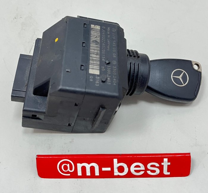 BENZ W203 W209 C209 CLK 引擎鎖仁電子式 含鑰匙 方向盤鎖 (大支遙控器)(日本外匯拆車品) 2095450508