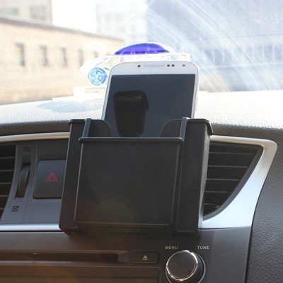 手機名片置物盒 通用型 出風口置物盒 手機架  置物架  沂軒精品A0129  BMW BENZ MINI VW