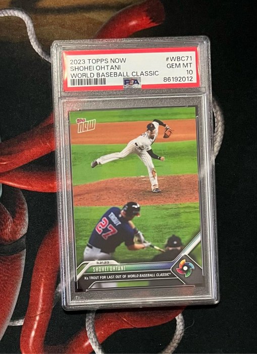 2023 Topps Now #WBC-71 Shohei Ohtani Mike Trout 谷尊對決大谷翔平