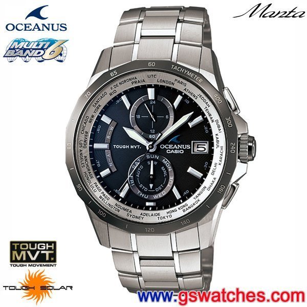 金響鐘錶】全新CASIO OCW-S2000B-1ADF,公司貨,保固3年,OCEANUS,OCW