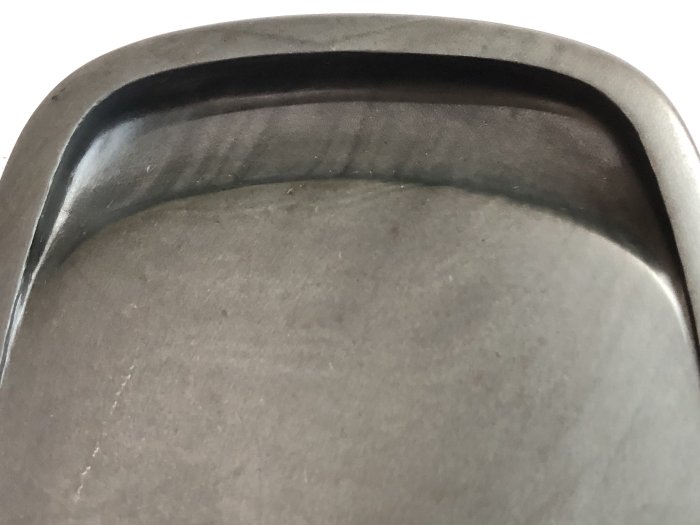 【歙州・雲龍文楕硯】◆水波細羅紋・魚子紋の美石◆唐木塗箱◆小品◆龍尾山 歙州・雲龍文楕硯】◇水波細羅紋・魚子紋の美石◇唐木塗箱◇小品