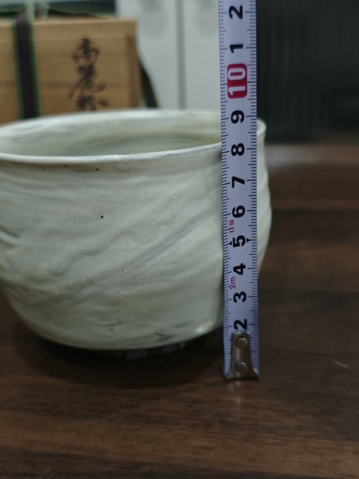 嚴選國外中古趙誠主經典粉引茶碗，高麗風格木盒精心保存古美術日本回流