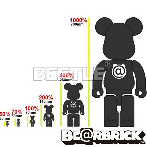 BEETLE BE@RBRICK 東海道五十三次歌川広重日本橋浮世繪庫柏力克熊1000