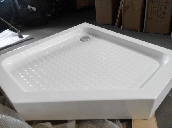 【麗室衛浴】五角型 100*100*14CM 壓克力底盆 B-508 product lightbox image 2