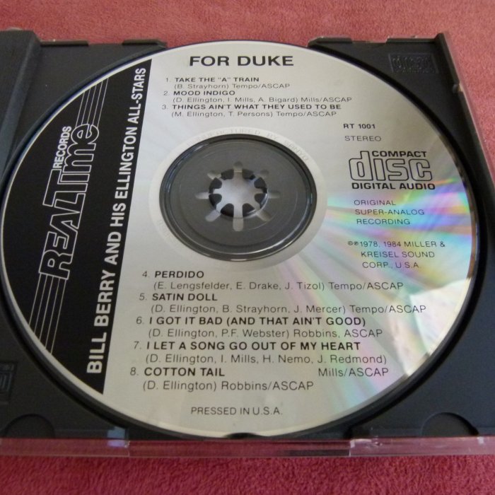 TAS絕版銘盤FOR DUKE，BILL BERRY AND HIS ELLINGTON ALL-STARS