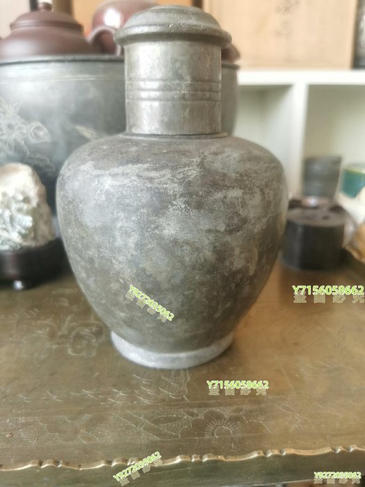 古錫 錫製 茶缶 茶入 唐物 清代 清末民初錫茶葉罐- 故宮