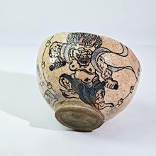 嚴選八世乾山手捻器型茶碗，已故名家山本如仙大作，高8.6厘米直徑12.6