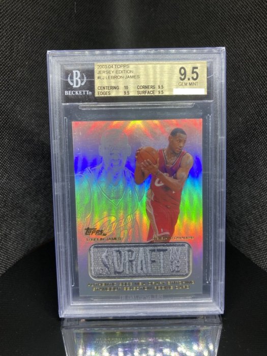 詹皇  Lebron James 2003 Topps Jersey Edition  BGS 9.5 V