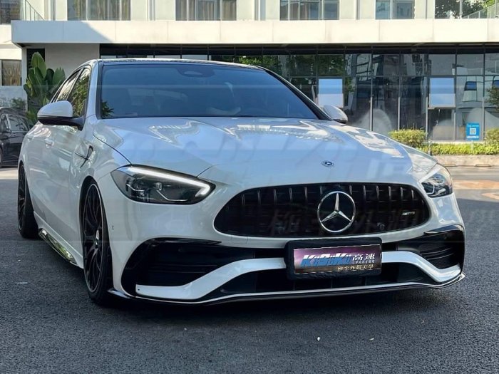 賓士 C級 W206 改裝 C43 AMG 大包圍 前保桿 後保桿 側裙 尾飾管 水箱罩 空力套件