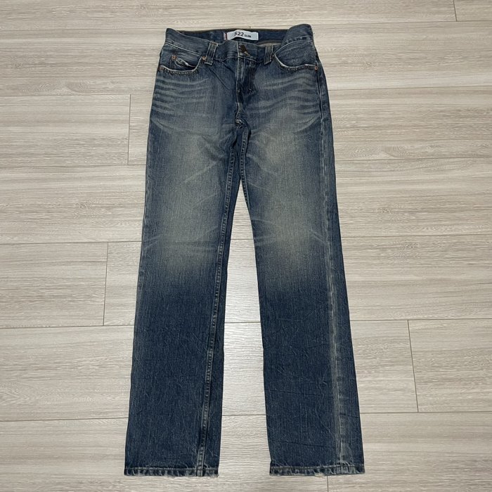 Levi s levis 00522-0546 W31 L34 淺藍刷色合身小直筒牛仔褲 511 522 523 504