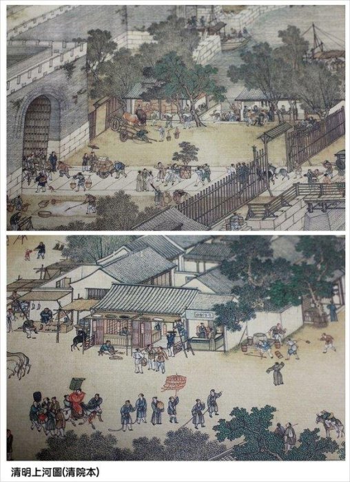 禾洛書屋】清明上河圖清院本(中國書店出版)《精裝本冊頁》精品畫冊