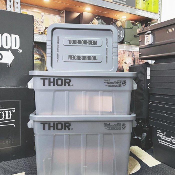 希望商店】NEIGHBORHOOD SRL THOR 75 / P-TOTES CONTAINER 22SS 大置物
