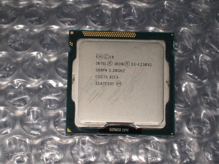 ★Intel Xeon E3-1230 V2 3.30GHZ 動作確認済★中古④ ② Intel XEON E3-1230 V2 3.30GHz ⁄ SR0P4 ☆ FCLGA1155
