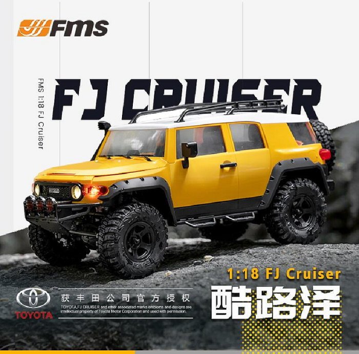 RC樂 FMS TOYOTA FJ CRUISER 酷路澤 1:18 電動攀岩車 攀爬車