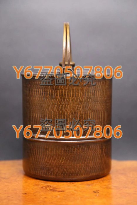 日本茶道具金誠堂制《銅制竹節型銅水注銅壺》 日本古美術古董銅水注