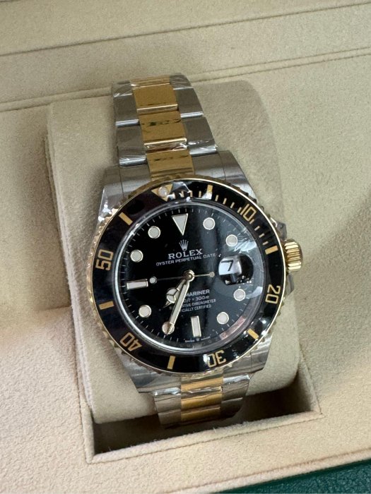 Rolex 126613ln 勞力士半金黑水鬼