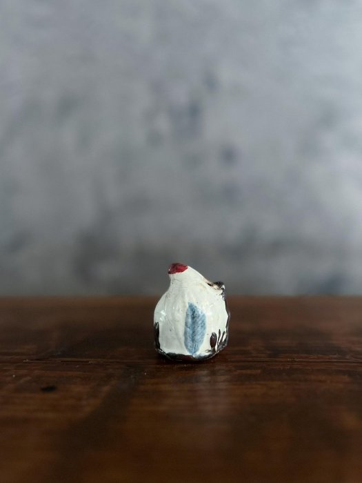 朝鮮李朝時代白磁辰砂釉桃形水滴，國產古董級收藏推薦白磁辰砂釉桃形