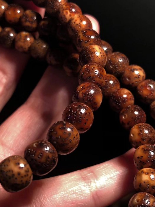 松0912 特價? 十年的海南老星月菩提！有些籽已經玉化了，很厚重滿滿的