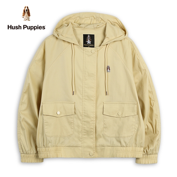Hush Puppies 外套 女裝休閒連帽刺繡小狗外套