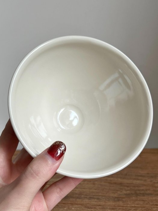 嚴選桶谷定一白釉茶碗，口徑12cm高6.5cm日本傳統天目釉手工茶碗適合