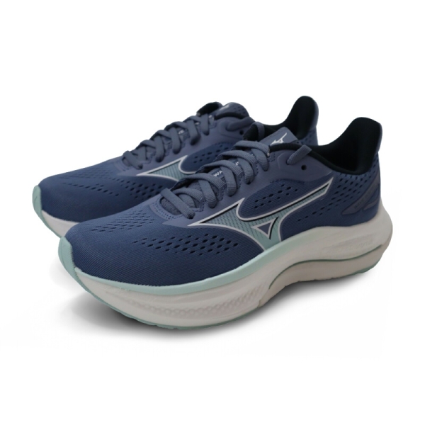 美津濃 Mizuno WAVE INSPIRE 22 SW 慢跑鞋 女鞋 灰藍/綠 J1GD264573 no327