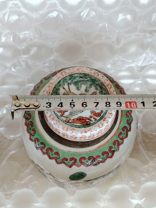 嚴選晚清同治老粉彩茶葉罐，日本回流大開門珍藏罐，手工製作胎質