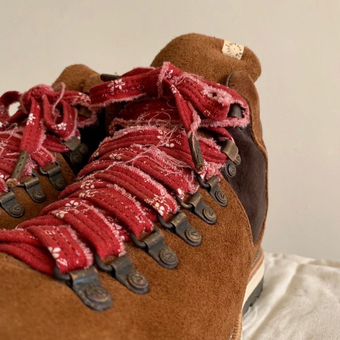 VISVIM SERRA PIZI BOOTS 靴子老布麂皮咖啡色登山鞋高筒民族風印地安