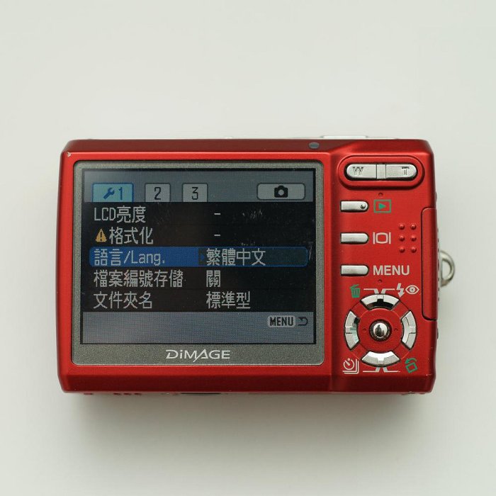 黑水相機舖] Konica Minolta DiMAGE X60 紅色數位相機CCD相機